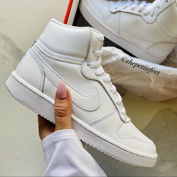 Nike Shoes - NWT Nike Ebernon mid triple white